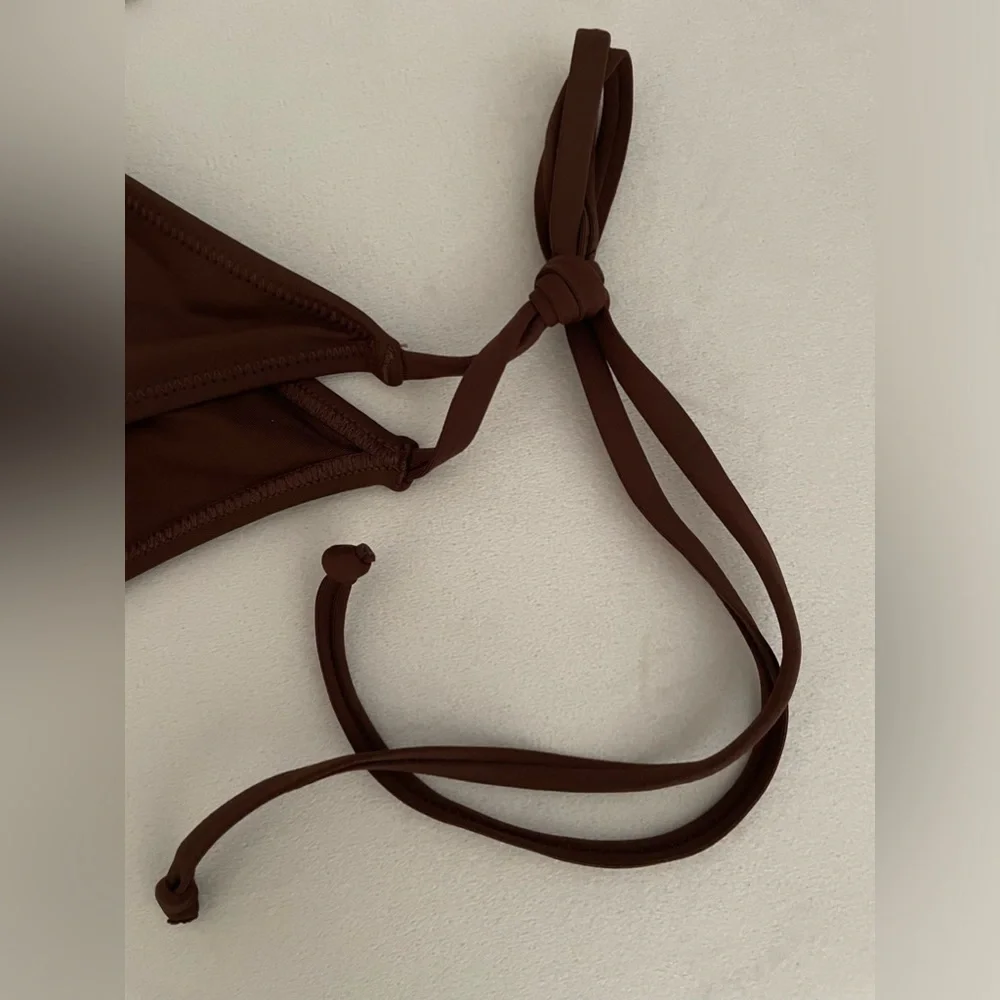 NWT Skims Two Piece Swimsuit Bikini Top & Bottom Cocoa Color Size 2X